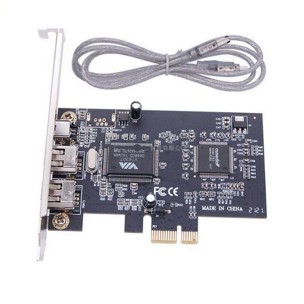 PCIE x1转1394扩充卡 PCI-E转1394卡4口DV高清影片采集卡 火线卡