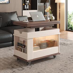 可移动边几折叠升降茶几桌小户型客厅家用阳台小茶桌茶台沙发边柜