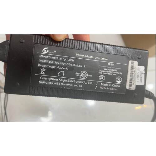 酷道Kj-Bj-1208B一体机电源适配器Dc12V=8A四针显示器电源线