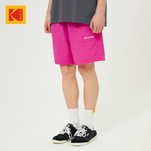 男女同款 新款 休闲外穿腰部可调节 2025年夏季 KODAK柯达多巴胺短裤