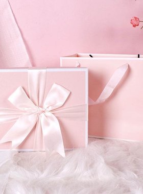 pink gift box girl gift packaging paper giftbox gift box