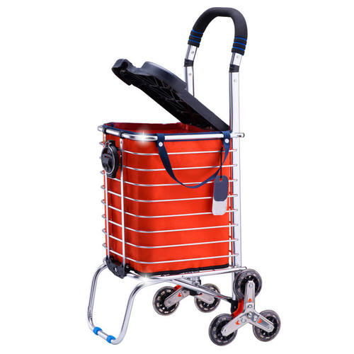 极速黑葡买菜车购物车小拉车买菜手拉车爬楼可折叠拉杆车行李车便