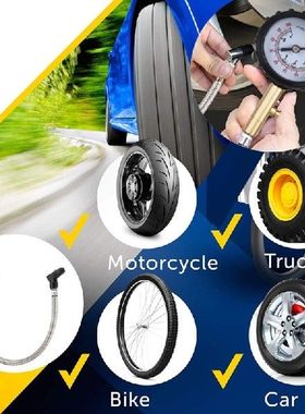 Long Tube Tire Pressure Gauge Meter Highprecision Tyre Air