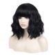 Wome Black incohair Bangs Inches with Wavy Wig Pastel