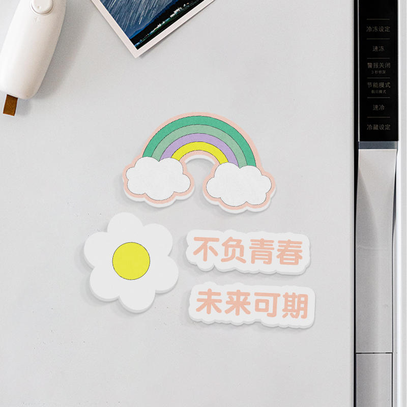 励志标语墙面装饰儿童房文化墙背景板毛毡墙贴照片墙自粘不负青春