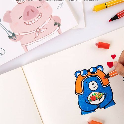 苏铁时光儿童图画本绘画本子空白美术画本a4幼儿园宝宝画画本小学