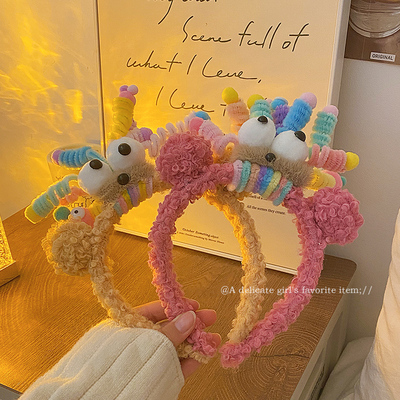 可爱发箍女款2023新款洗脸敷面膜专用头饰儿童束发带毛绒发箍发夹