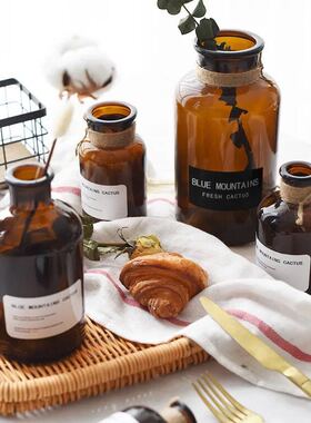 极速小清新简约透明花瓶创意玻璃水培插花乾燥花花器客厅摆件装饰