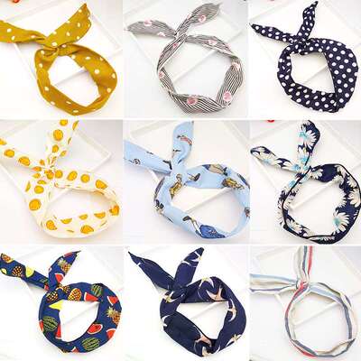 极速Headband Variety Rabbit Ears Wide Face Washing Wire Hair