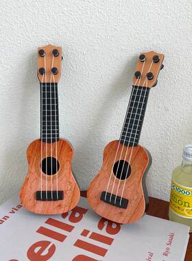 极速风复古仿真乐器迷你尤克里里可弹奏吉他家居饰品客厅装饰摆件