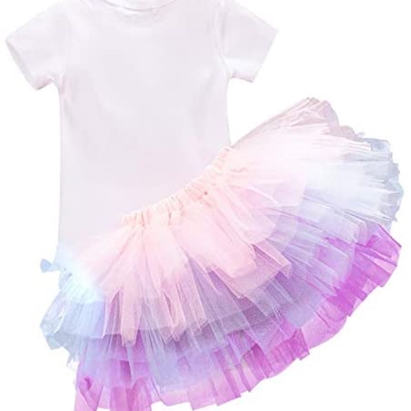 NNJXD Baby Girls 1st Birthday Unicorn Outfits Set Rainbow Tu