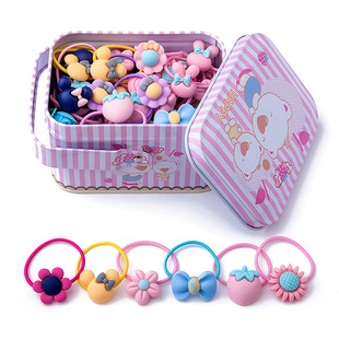 Hair Accessories Gift 40Pcs Elastic Girls Box Bands Lot