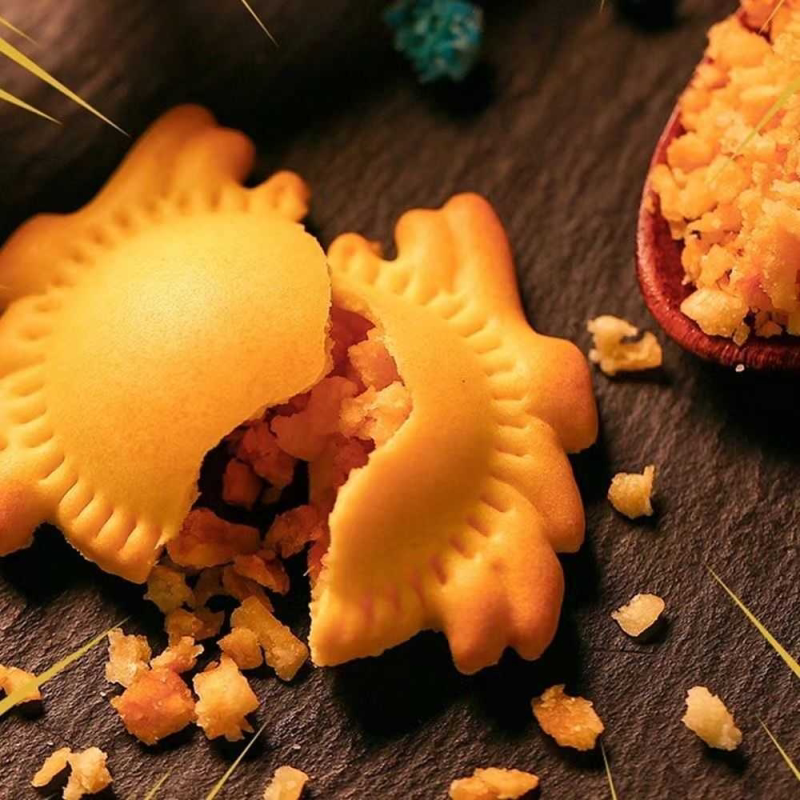 饼干空心小螃蟹醇香绵密儿童零食解馋酥脆可口香浓鲜味好吃不腻