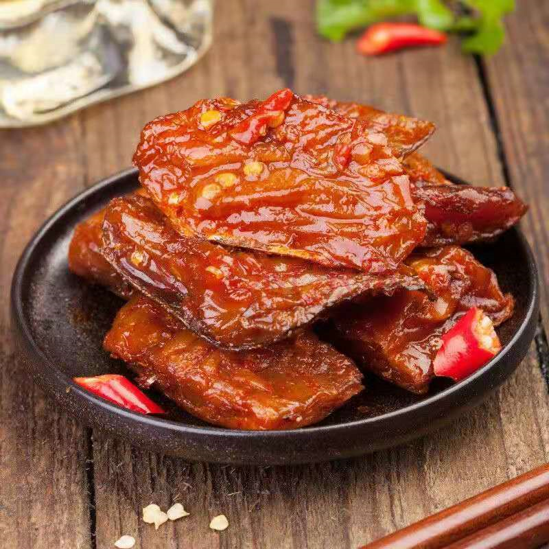 味芝元香辣鱼排鱼尾鱼棒鱼块鱼排批发包邮辣味零食小吃超辣16g