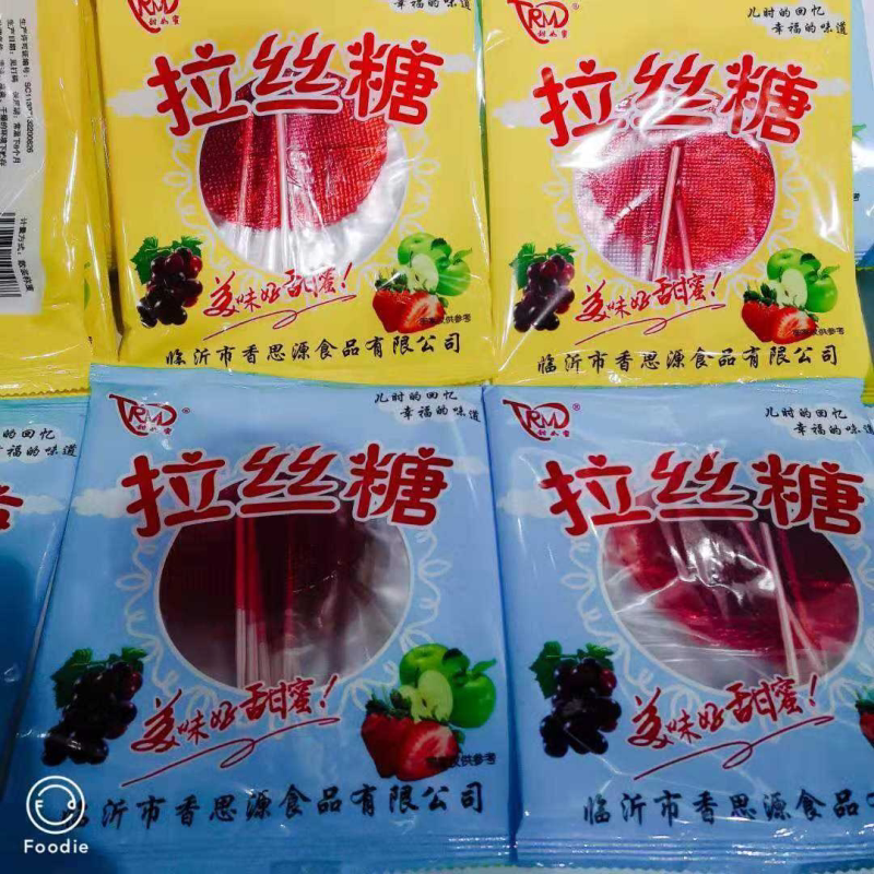 拉丝糖粘牙糖太阳糖五彩糖批发麦芽糖果粘牙糖牙签糖怀旧零食批发
