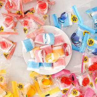 果汁卷软糖混合口味儿童零食卷卷糖果C卷卷糖果汁卷独立包装