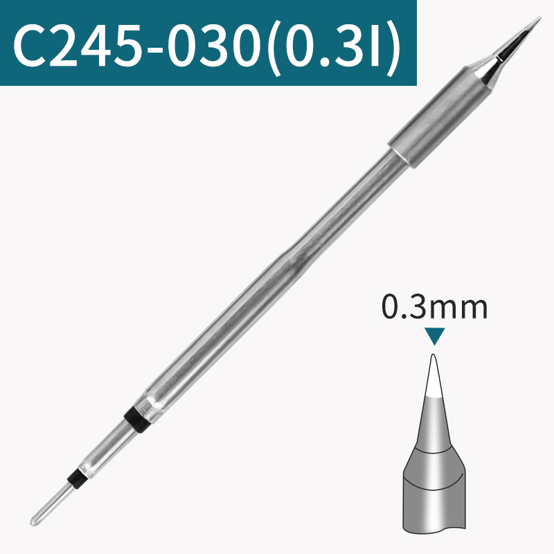 C245烙铁头通用T245手柄恒温电烙铁焊K台扁头尖头弯尖形马蹄形刀
