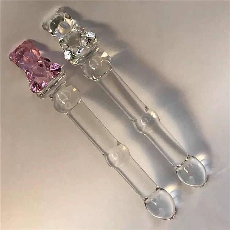 玻璃搅拌棒按摩棒拉珠解压背部水晶玻璃男女穴位挑逗按压器具精美