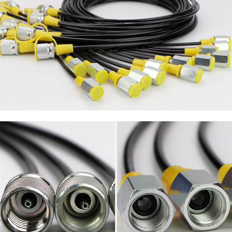 高压测压软管总成63Mpa测压接头压力表H线 挖掘机液压系统测试油