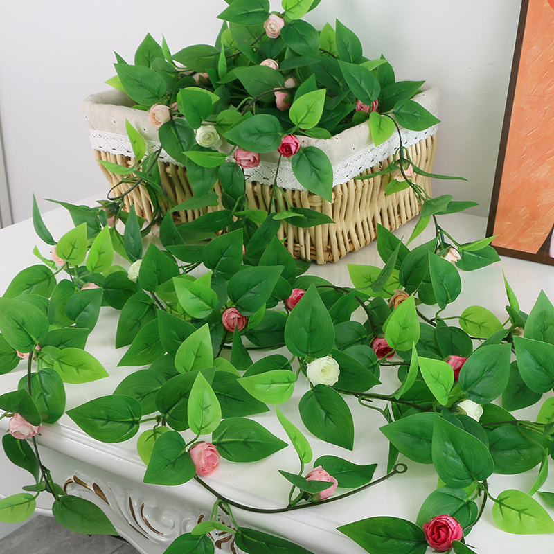 热销仿真装饰饭店花藤假花藤蔓美化空调仿生管道遮丑花条紫藤藤条