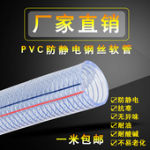 热销pvc钢丝软管透明螺旋软管加厚塑料一寸4分钢丝塑料管耐高温水