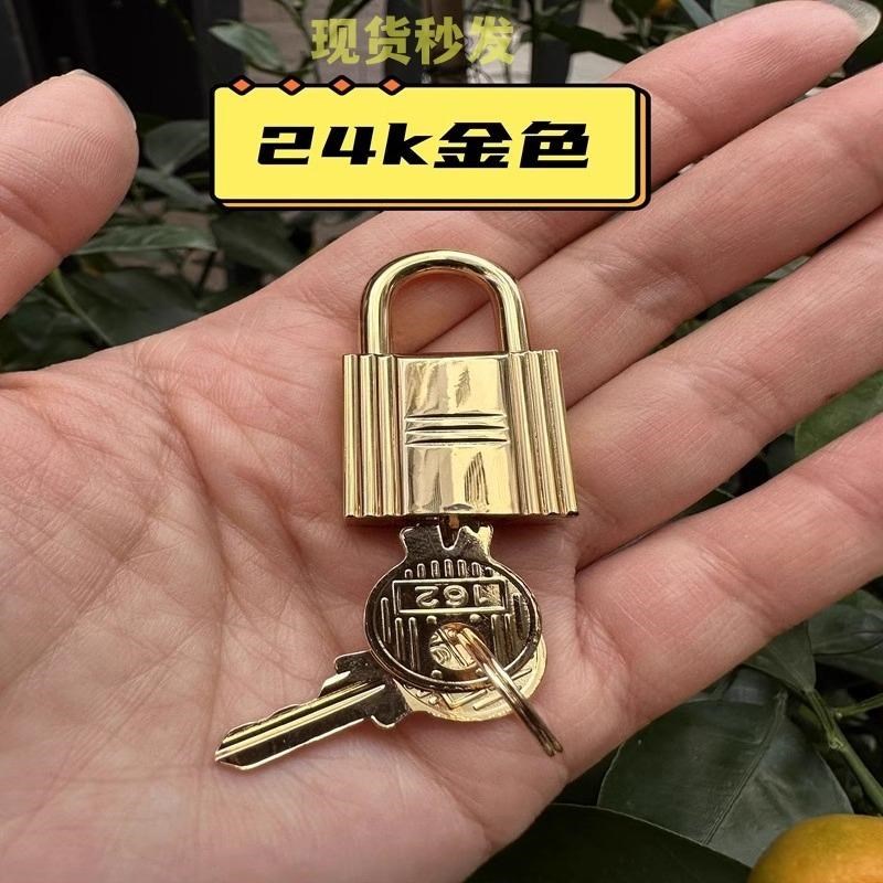 热销适用于H家包纯铜小锁五金配件锁头铂金菜篮子女包挂锁