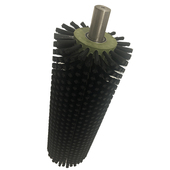 热销定制带轴尼龙扫灰毛刷辊玻璃清洗机刷辊 果蔬清洗毛刷辊筛网