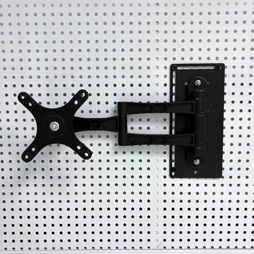 洞洞板显示器屏幕壁挂支架电脑显示屏洞洞板挂架增高架免打孔
