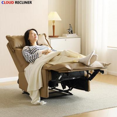 欧式头等太空舱电动按摩单人沙发多功能可躺可睡懒人沙发真皮躺椅