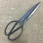 手工锻打加长大剪刀夹钢皮革剪橡胶剪裁布剪工业长刃剪羊毛剪刀包