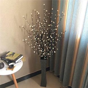 满天星彷真花叶脉干花束欧式假花居家客厅电视柜装饰花艺摆件