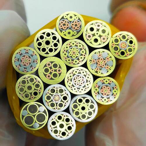 6mm马赛克铆钉手柄材料DIY手柄配件花钉纯铜铜黄铜不锈钢柳树