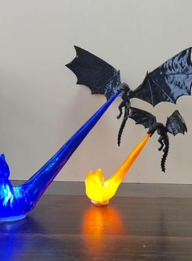 跨境新产品3D打印龙焰书Nook龙焰书角书架装饰摆件