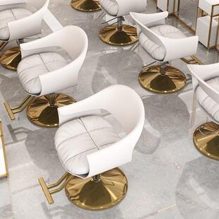 网红新款美发椅子发廊专用升降旋转时尚剪发座椅轻奢烫理髲店椅子