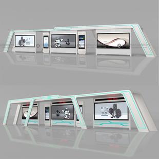 江苏淮安超宽立柱智慧公交站台led候车亭LCD智能电子站牌厂家定制