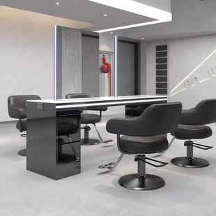 理髲店镜台剪发镜染烫区烫染桌镜子柜子一体发廊专用美发店烫染镜