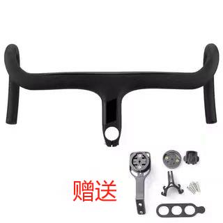 340/360mm黑色含碳纤维公路自行车一体化车把自行车车把为28.6mm