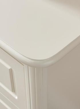 D1399C美式五实漆斗柜木抽卧室收纳柜子储物柜屉欧式五斗橱烤边柜