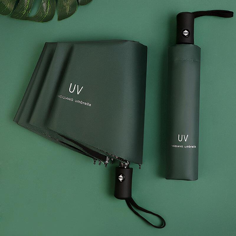 UV伞黑胶防晒太阳伞折叠晴雨两用广告礼品全自动雨伞女遮阳伞