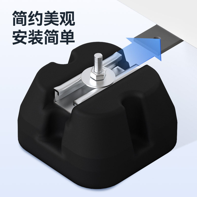 热销空调外机减震垫降噪隔音支架加厚橡胶底座静音防震消音垫脚垫