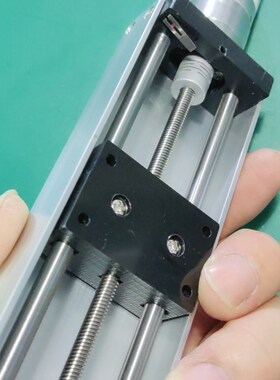 热销Y370型 直流减速电机 直线导轨滑台 U型槽静音铜套光轴带限位