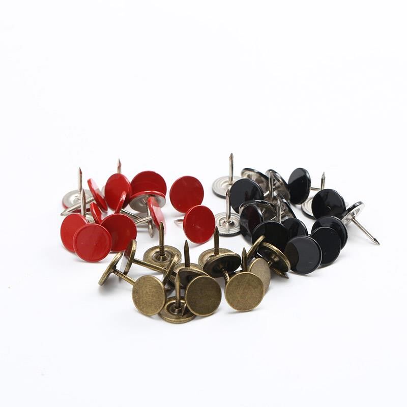 热销软包图钉摁钉彩泡钉大头钉打孔安全家用水泥钢钉加长平头钉大