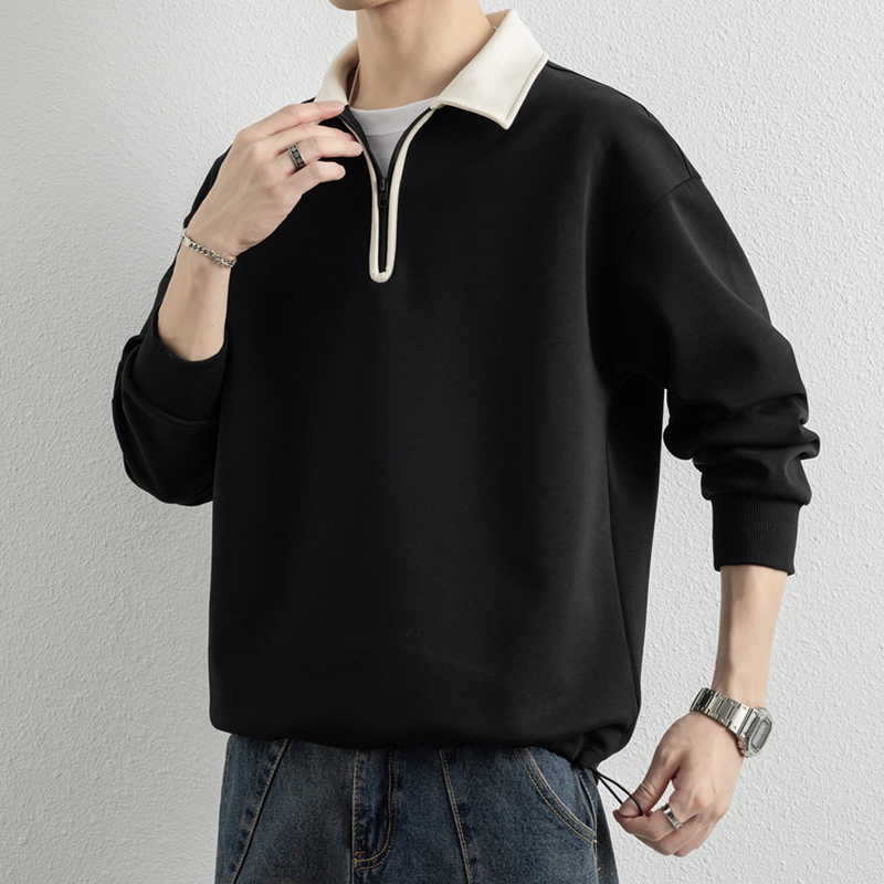 商务风polo衫高级感潮流卫衣