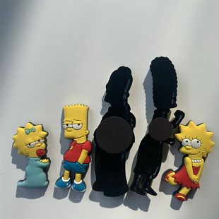 5pcs/set the 3D Simpsons  Fridge Magnet Set  Cute Homer Simp