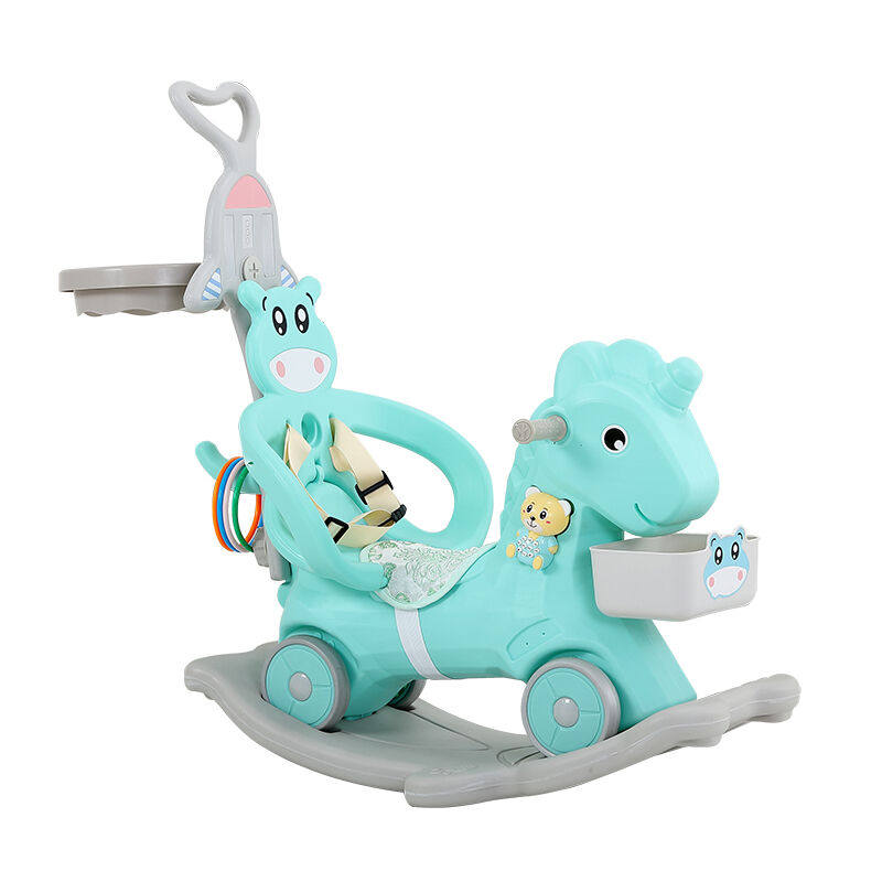 极速木马儿童摇马摇摇马两用带音乐多功能塑料推车婴儿宝宝周岁礼