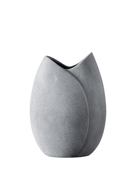 迦乐北欧日式侘寂风陶土花器干花插花玄关桌面摆件置物架装饰