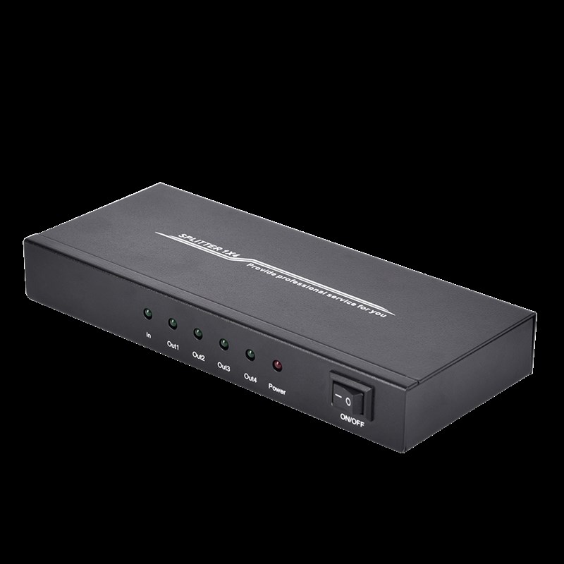 惠科HK分配器一进四出1.4版高清影片分屏器4K2K数位电视机显示器