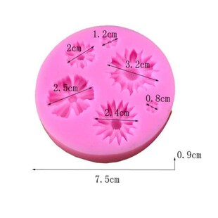 3pcslot Sunflower Silicone Cake Fondant Resin Molds Roses M