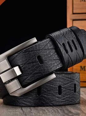 [LFMB]Cow Genuine Leather Luxury Strap Male Belts for Men Ne