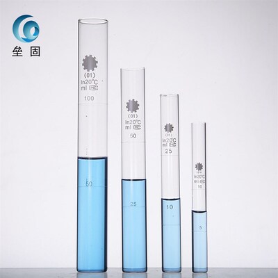 10 25 50 100ml 玻璃 具塞比色管 纳氏比色管 有机 木 比色管架